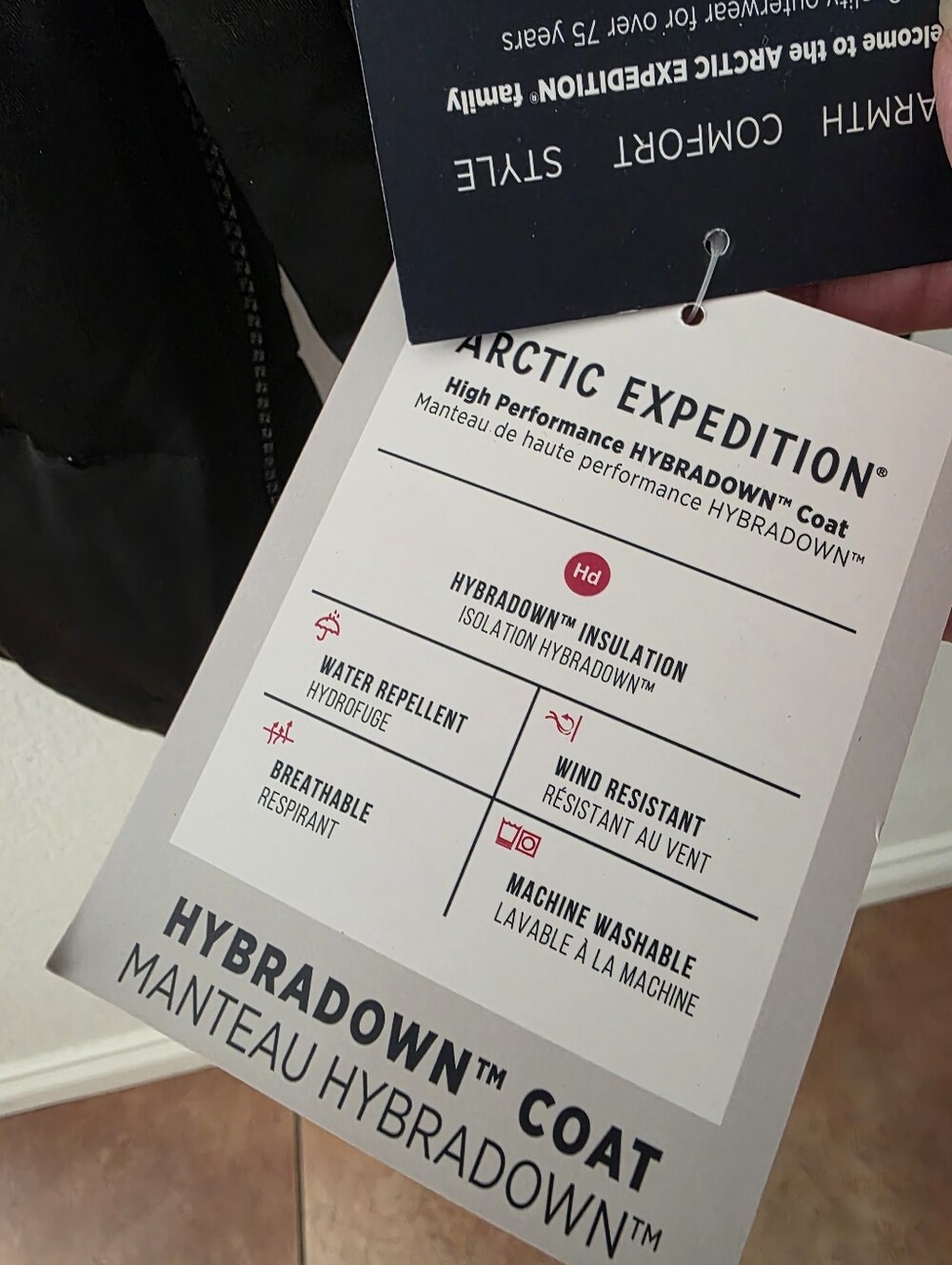 Arctic Expedition Hybradown Coat Removable Faux Fur Hood Black L NEW - Picture 6 of 15